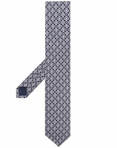 Шелковый галстук с узором Gancini Salvatore ferragamo