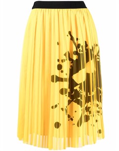 Плиссированная юбка с принтом Karl lagerfeld