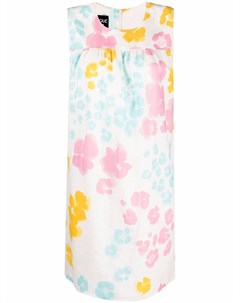 Льняное платье с цветочным принтом Boutique moschino