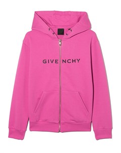 Худи на молнии с логотипом Givenchy kids