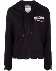 Куртка Couture с капюшоном и вышитым логотипом Moschino