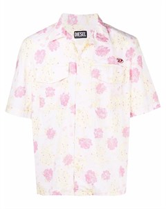 Рубашка с короткими рукавами и цветочным принтом Diesel