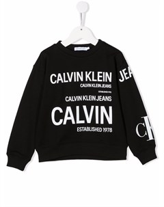 Толстовка с логотипом Calvin klein kids