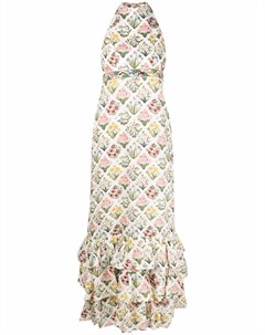 Длинное платье с цветочным принтом Agua by agua bendita