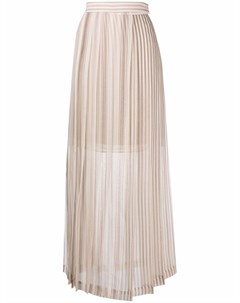 Многослойная плиссированная юбка макси Brunello cucinelli