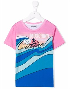 Футболка с логотипом Moschino kids