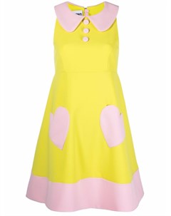 Двухцветное платье Moschino