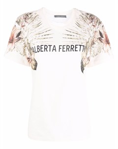 Футболка с логотипом Alberta ferretti