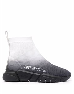 Кроссовки с эффектом градиента и логотипом Love moschino