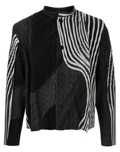 Плиссированный пиджак с абстрактным принтом Homme plissé issey miyake