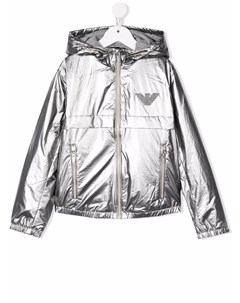 Куртка с вышитым логотипом Emporio armani kids