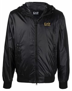 Куртка с капюшоном и эффектом металлик Ea7 emporio armani