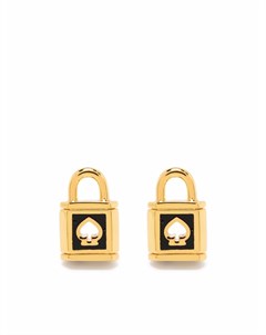 Эмалированные серьги Lock and Spade Kate spade