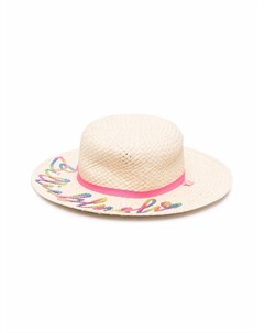 Плетеная шляпа с логотипом Billieblush