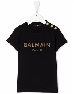 Футболка с логотипом Balmain kids