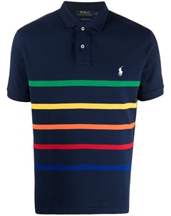 Полосатая рубашка поло с короткими рукавами Polo ralph lauren