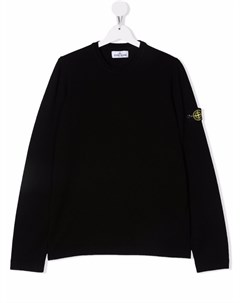 Джемпер с нашивкой Stone island junior