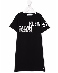 Платье футболка с логотипом Calvin klein kids