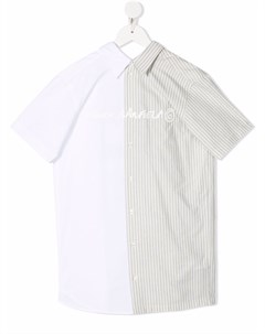 Рубашка в стиле колор блок с логотипом Mm6 maison margiela kids