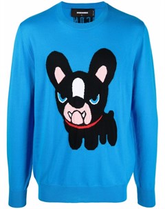 Шерстяной джемпер French Bulldog Dsquared2