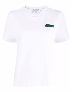 Футболка с нашивкой логотипом Lacoste