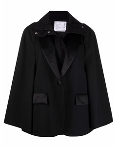 Однобортный пиджак с рукавами кап Sacai