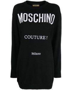Трикотажное платье мини Couture Moschino