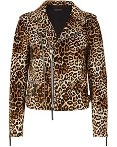 Байкерская куртка Amelia с леопардовым принтом Giuseppe zanotti