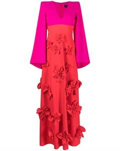 Платье в стиле колор блок с цветочной аппликацией Greta constantine
