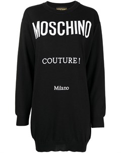 Платье джемпер с логотипом Moschino