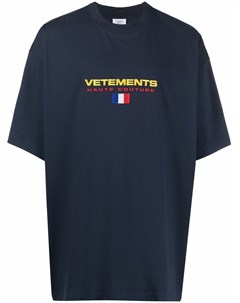 Футболка с вышитым логотипом Vetements
