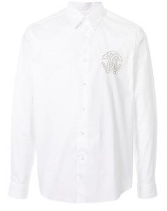 Белая рубашка с логотипом RC Roberto cavalli