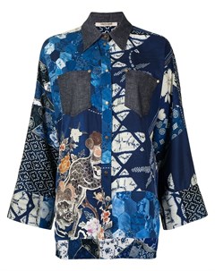 Рубашка с принтом Oriental Patchwork Roberto cavalli