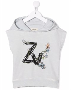 Худи без рукавов с логотипом Zadig & voltaire kids