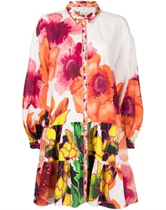 Ярусное платье рубашка с цветочным принтом Camilla