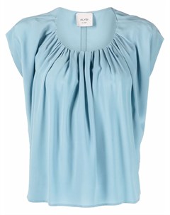 Шелковая блузка с короткими рукавами Alysi