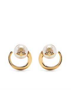 Серьги гвоздики Orb с жемчугом Vivienne westwood