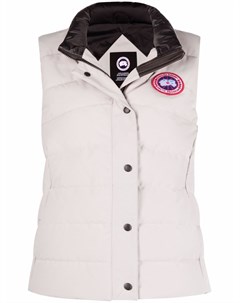 Дутый жилет с нашивкой логотипом Canada goose