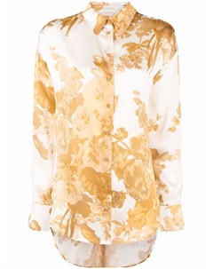 Рубашка с длинными рукавами и цветочным принтом Gold hawk