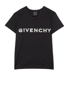 Футболка с вышитым логотипом Givenchy kids