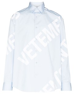 Рубашка с принтом Giant Logo Vetements