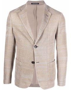 Однобортный пиджак с заостренными лацканами Emporio armani