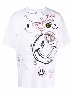 Футболка с логотипом из коллаборации со Smiley Raf simons