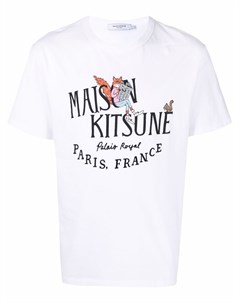 Футболка Royal News с логотипом Maison kitsuné