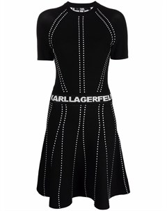 Платье с короткими рукавами и логотипом Karl lagerfeld