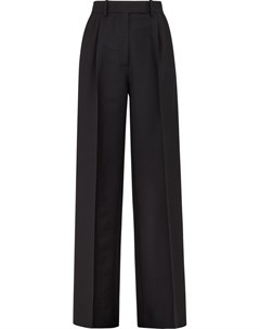Прямые брюки с вышитым логотипом Fendi