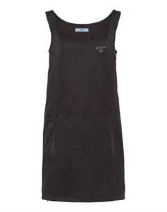 Черное платье с карманом кенгуру Prada