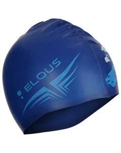 Шапочка для плавания elous el010 силиконовая россия цвет синий Nobrand
