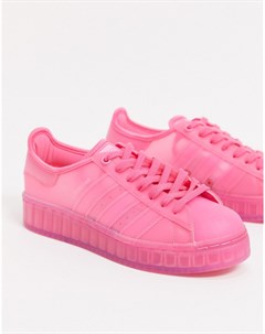 Розовые кроссовки Superstar Jelly Adidas originals