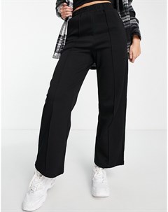 Черные брюки с широкими штанинами Urban revivo